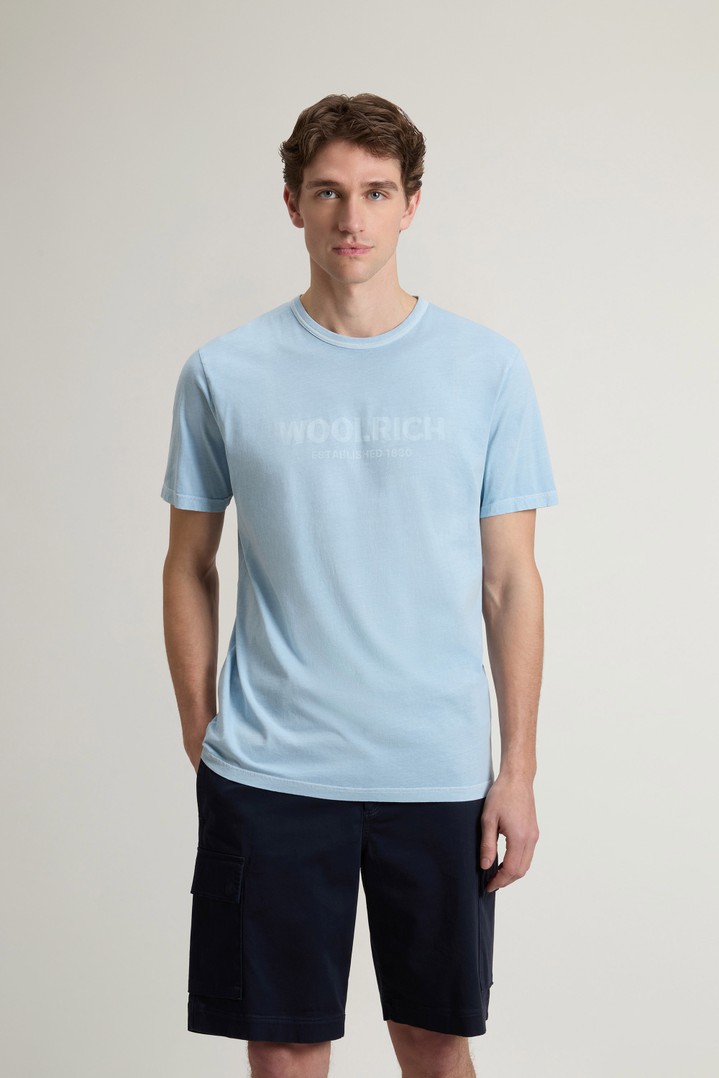 LIGHT GD T-SHIRT Blue photo 1 | Woolrich