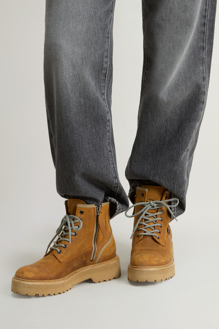 Main Combat Boots in Brushed Suede Brown photo 6 | Woolrich