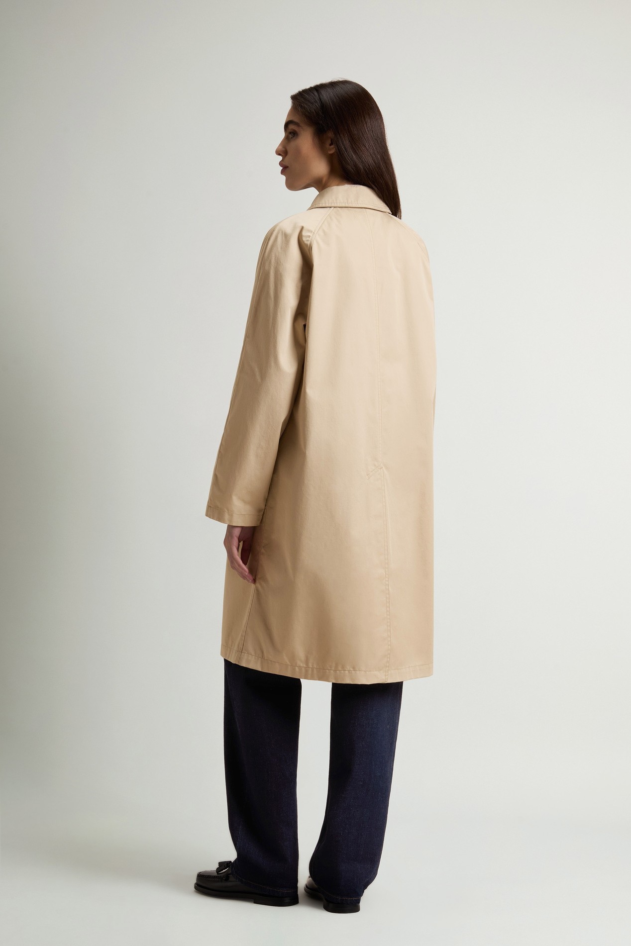 TECH COTTON COAT Beige photo 3 | Woolrich