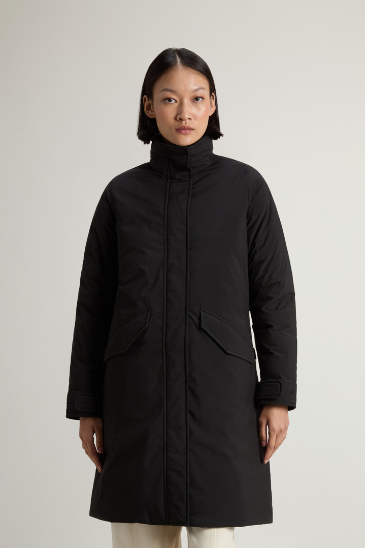 Long Cloud Jacket with Foldaway Hood Black photo 1 | Woolrich
