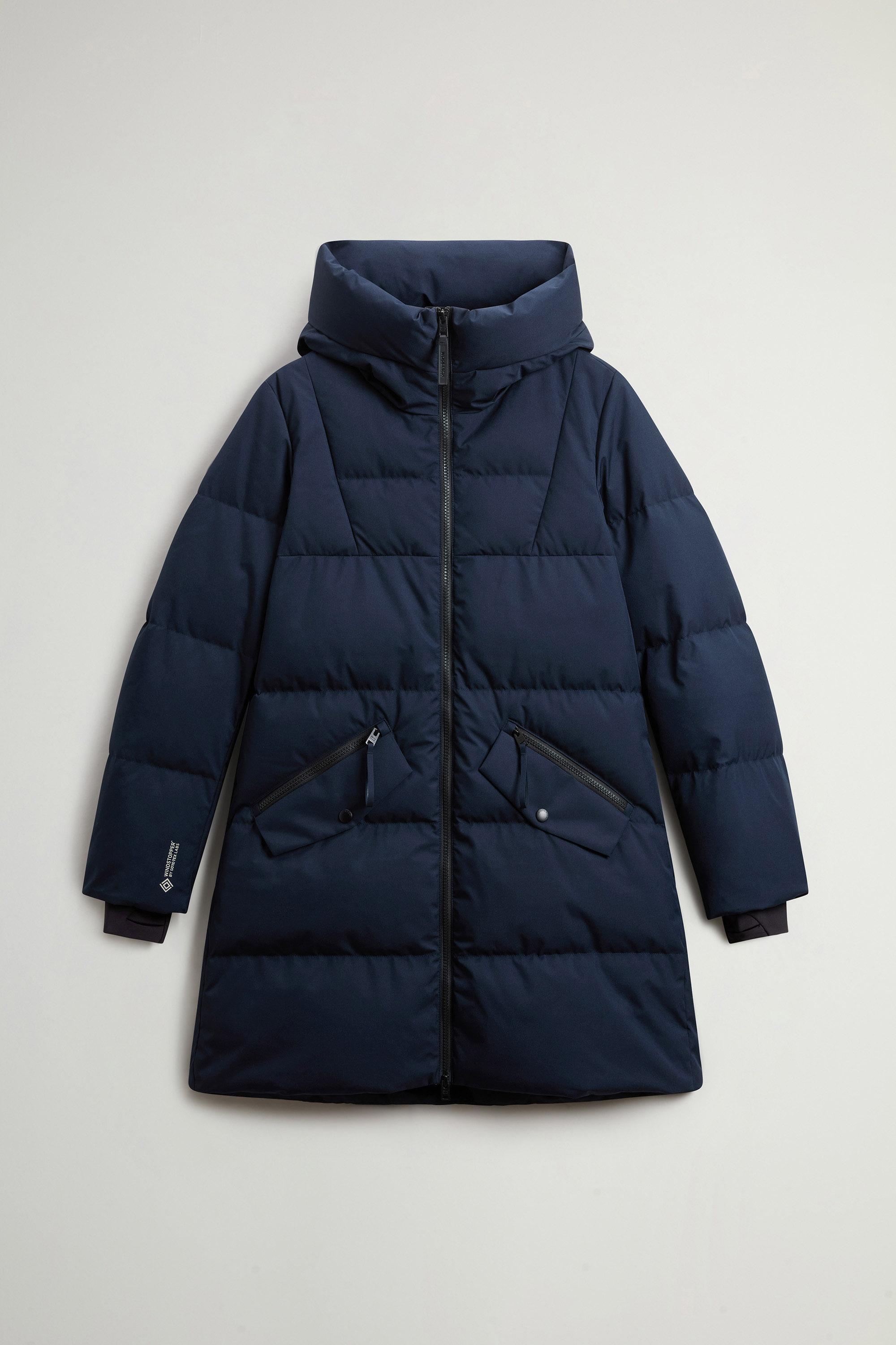 Quilted Parka in WINDSTOPPER® by GORE-TEX® Fabric Blue photo 5 | Woolrich
