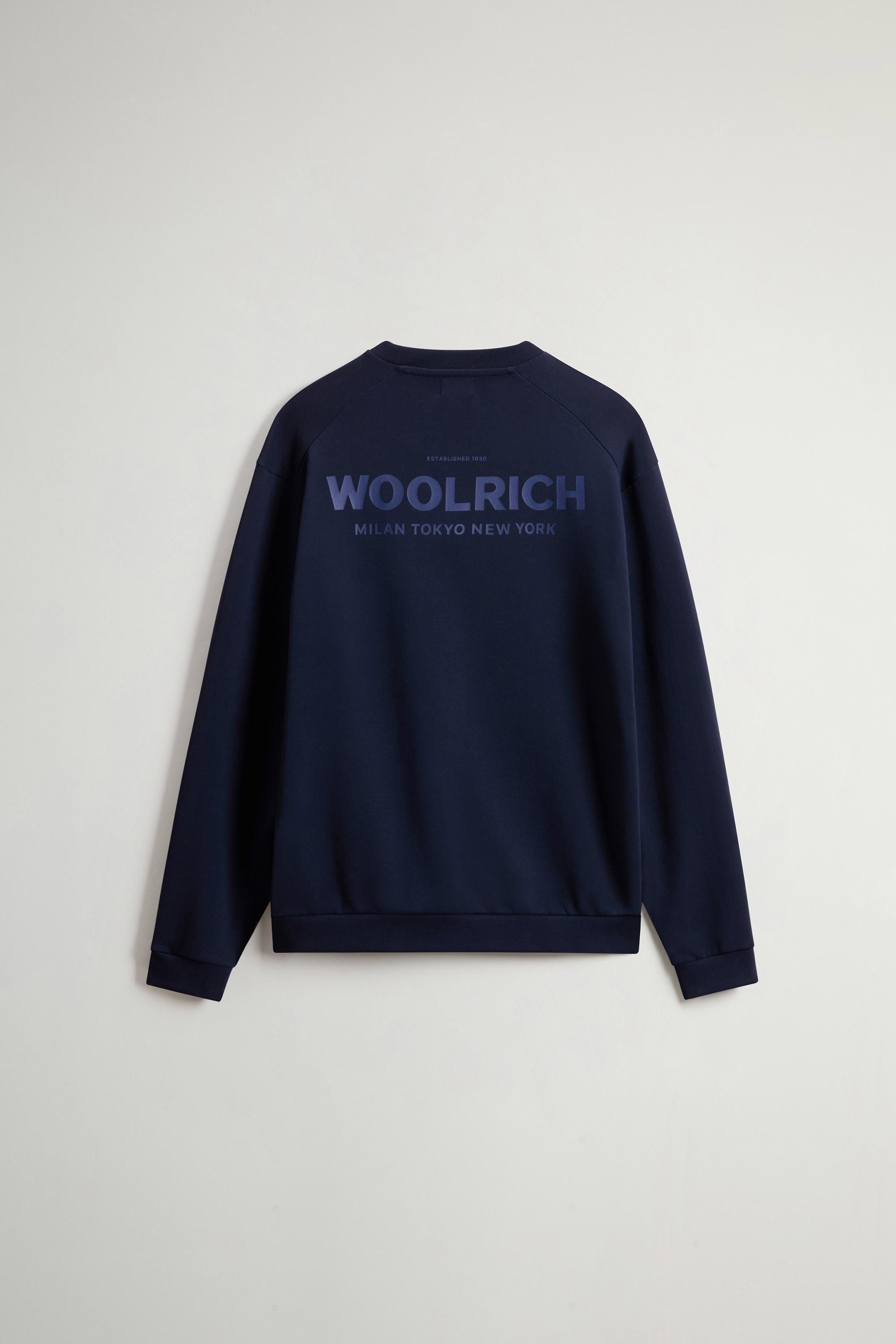 MACRO LOGO CREWNECK Blue photo 6 | Woolrich