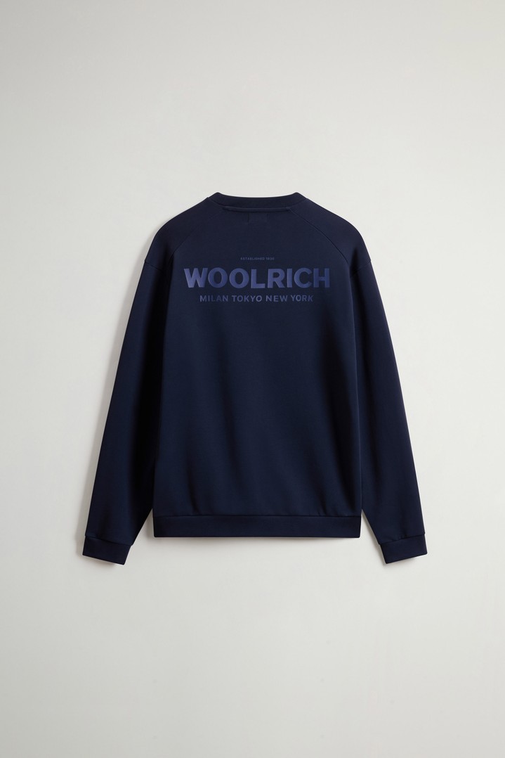 MACRO LOGO CREWNECK Blue photo 6 | Woolrich
