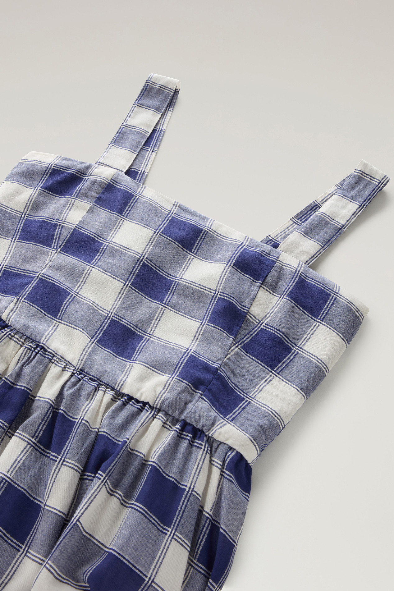 Long Dress in Pure Cotton Checked Voile Multicolor photo 2 | Woolrich