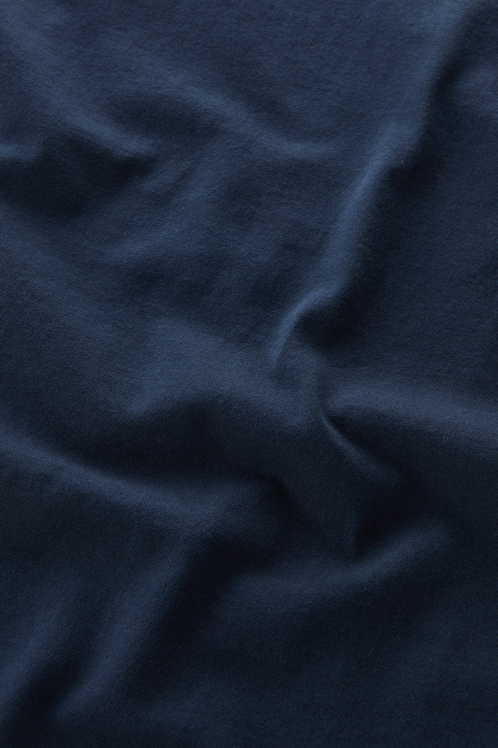 Pure Cotton Nautical Print T-Shirt Blue photo 5 | Woolrich