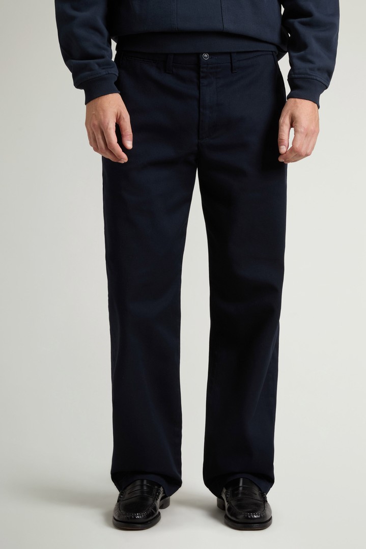 Ranger Chino Pants in Pure Cotton Twill Blue photo 2 | Woolrich