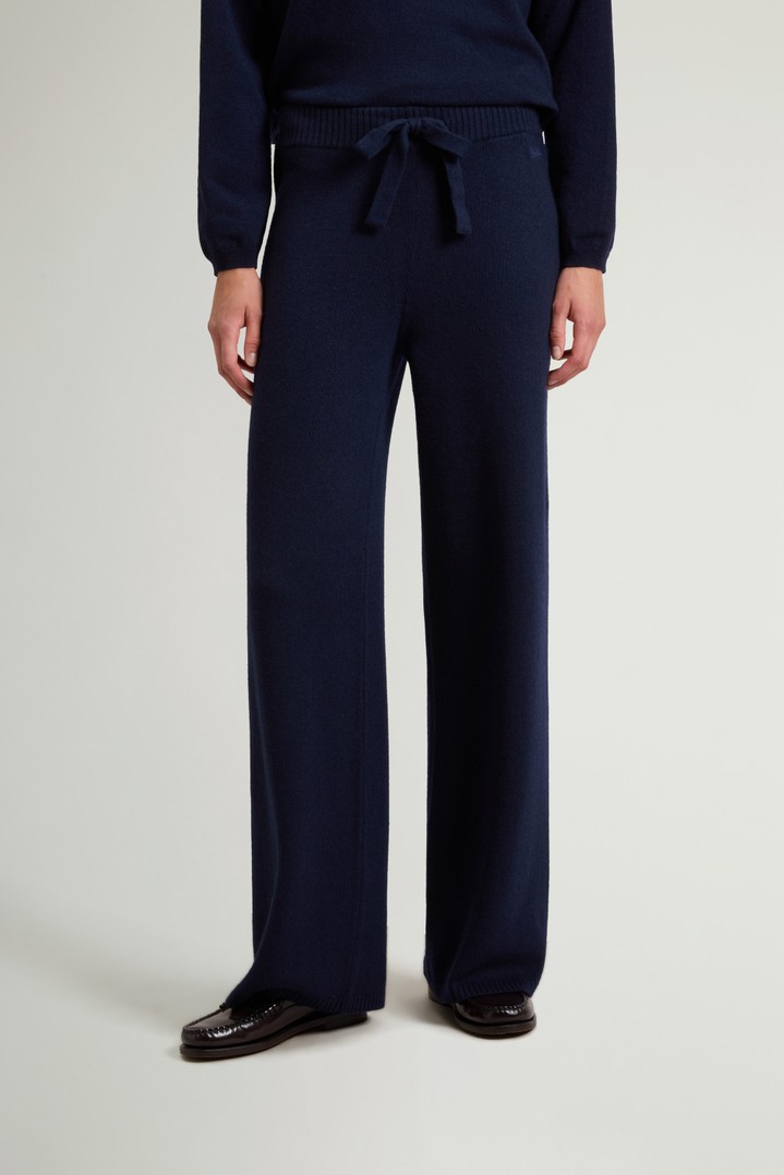Pantalon en laine et cachemire Bleu photo 1 | Woolrich
