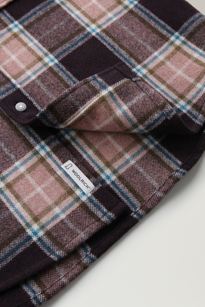 Alaskan Check Overshirt in Recycled Italian Wool Blend Multicolor photo 5 | Woolrich