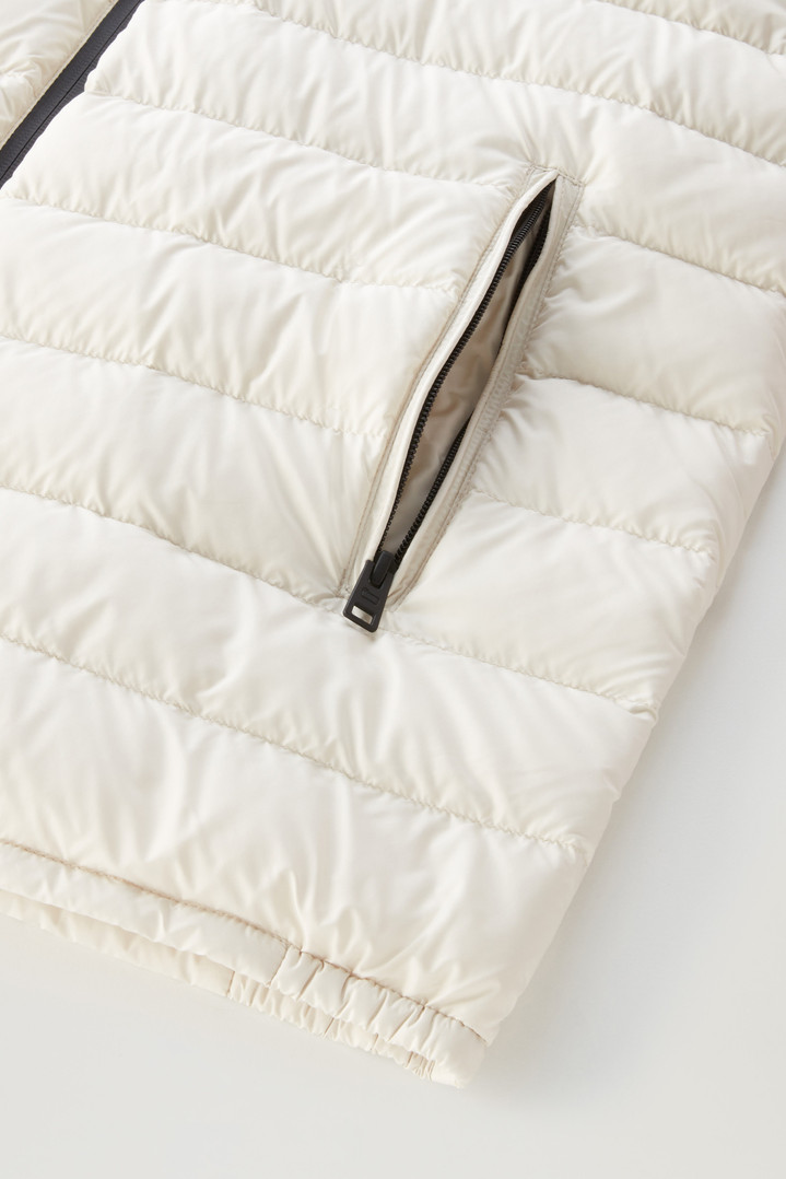 Bering Tech Lightweight Hybrid Down Jacket in Microfibre White photo 6 | Woolrich