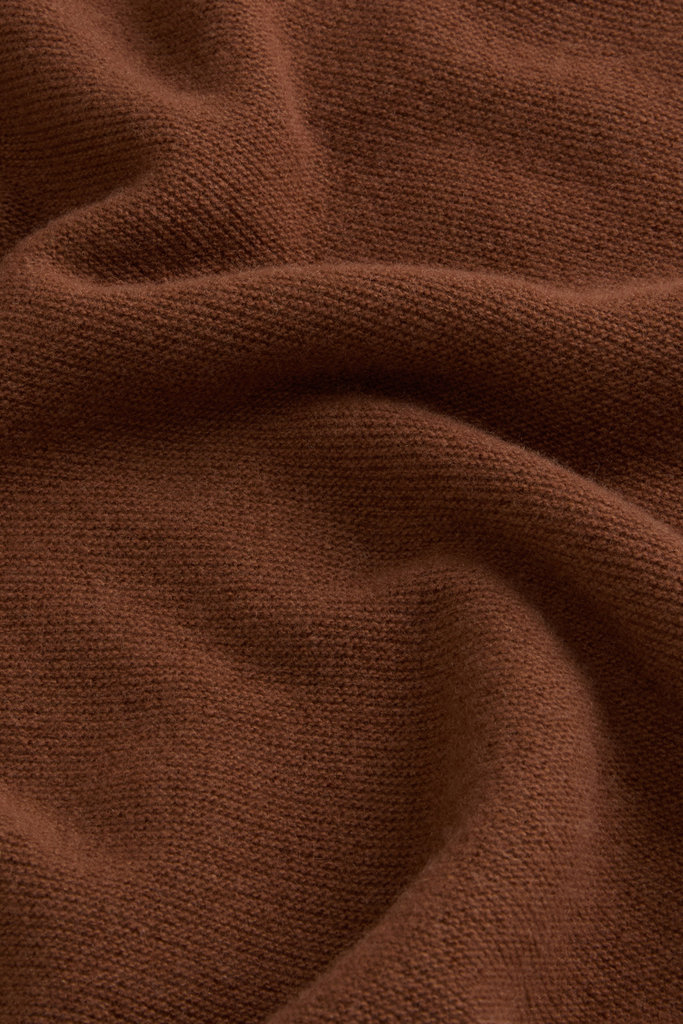 12GG WOOL CASHMERE V-NECK SWEATER Brown photo 6 | Woolrich
