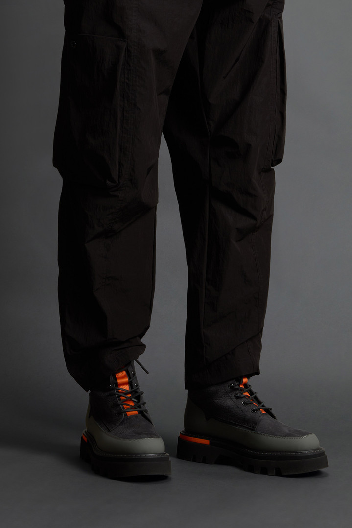 Ankle Boots in Tumbled Nubuck Leather by Todd Snyder Black photo 6 | Woolrich