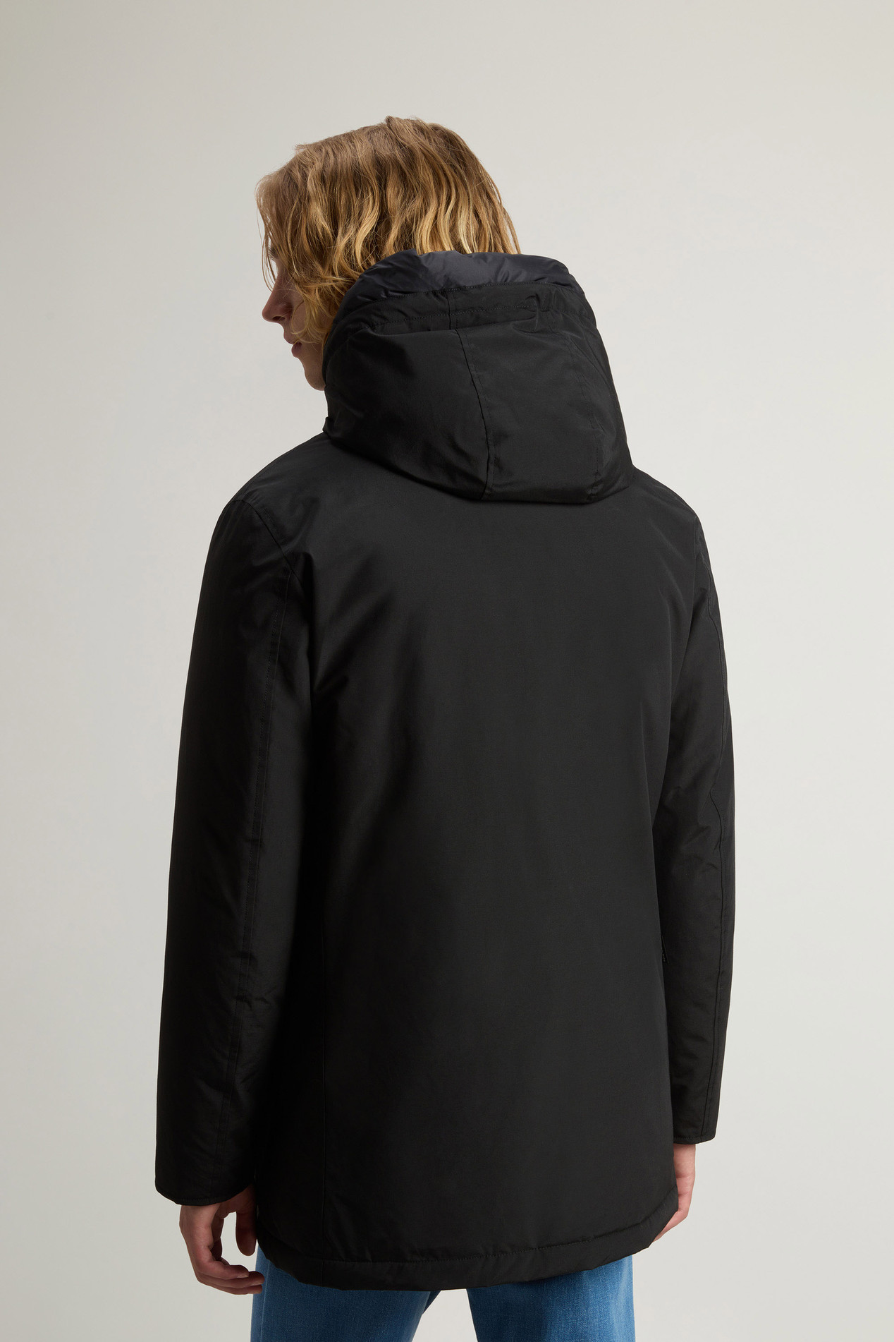Arctic Parka in Ramar Cloth Black photo 3 | Woolrich