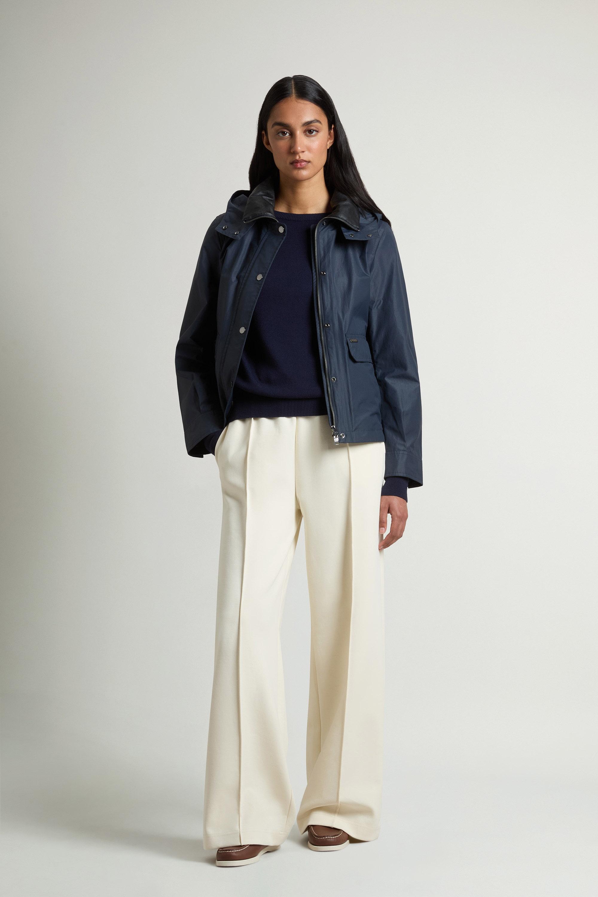 Dundee Jacket in Superwax Cotton Blue photo 1 | Woolrich