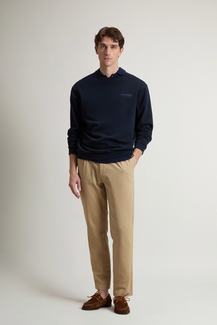 MACRO LOGO CREWNECK Blue photo 2 | Woolrich