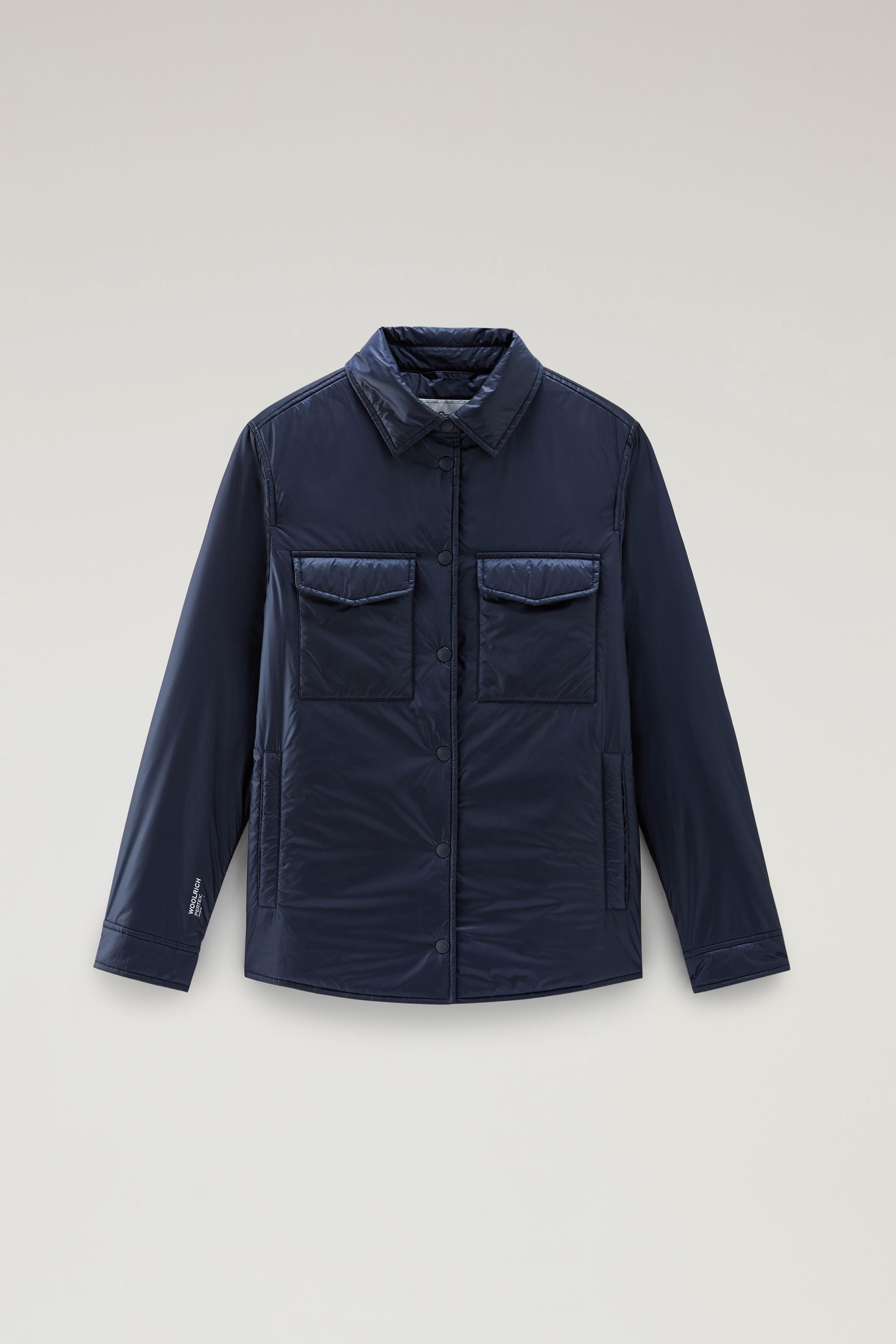 Padded Overshirt in Recycled Pertex Quantum Blue photo 1 | Woolrich