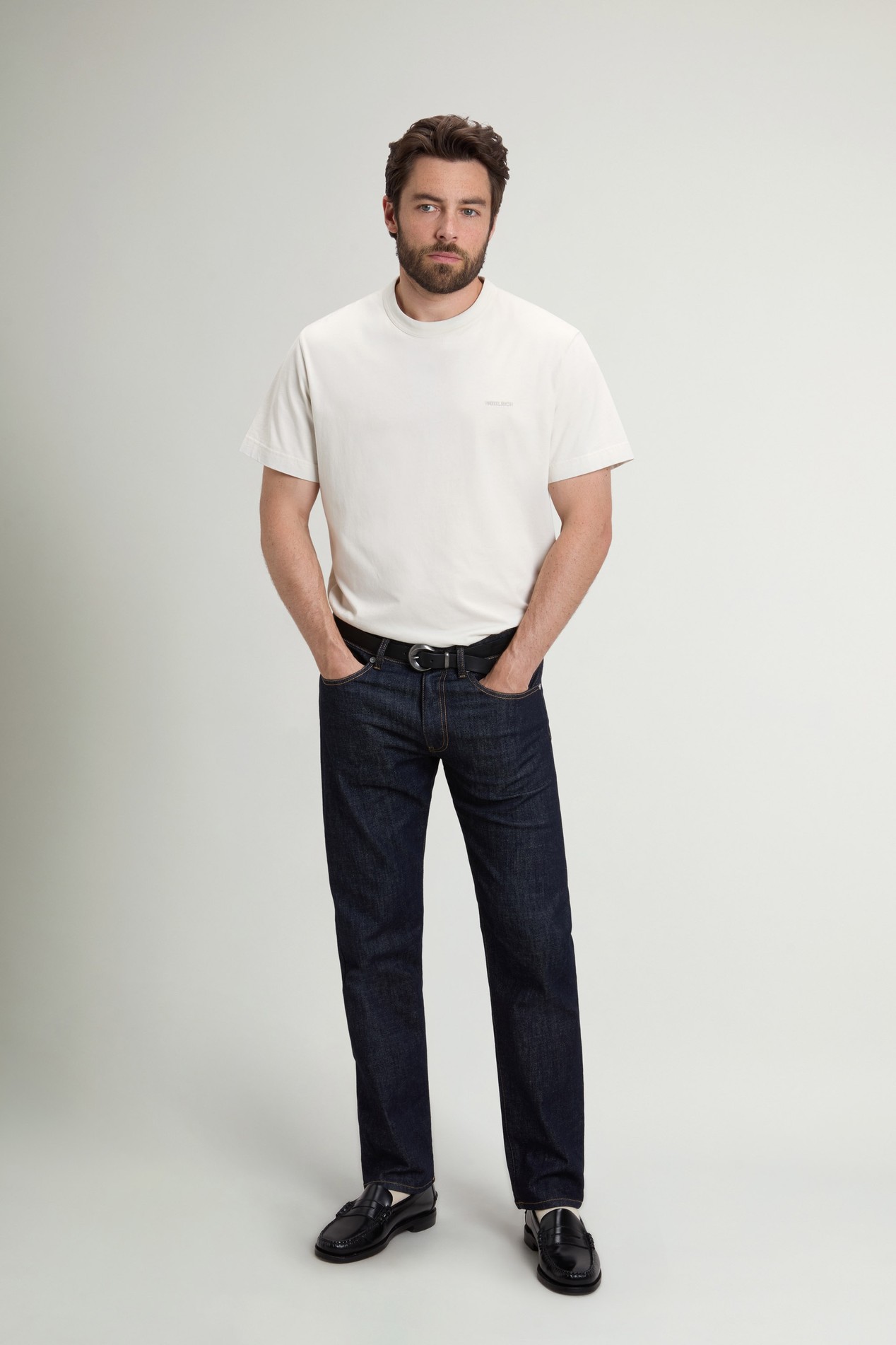 T-shirt en pur coton bio Blanc photo 2 | Woolrich