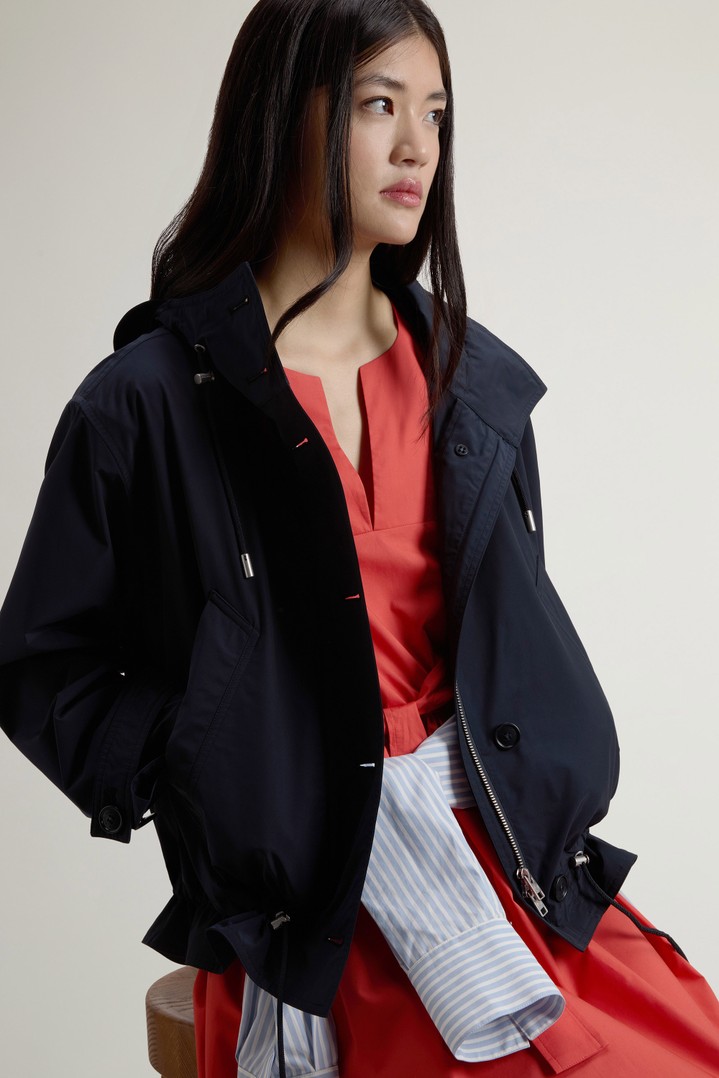 Parka corto in Urban Touch Blu photo 4 | Woolrich