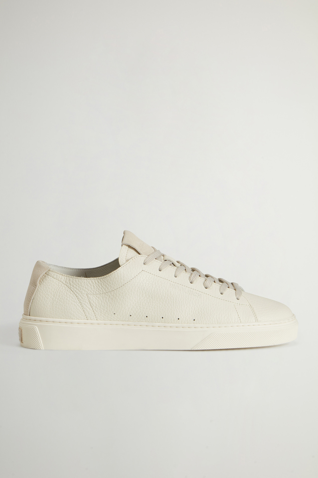 Cloud Court Tumbled Leather Sneakers White photo 1 | Woolrich