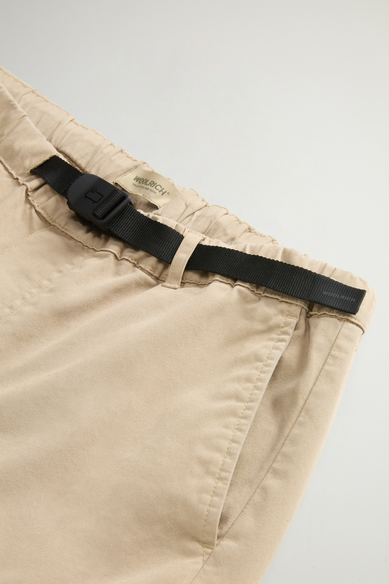 Garment-Dyed Cargo Pants with Belt Beige photo 6 | Woolrich