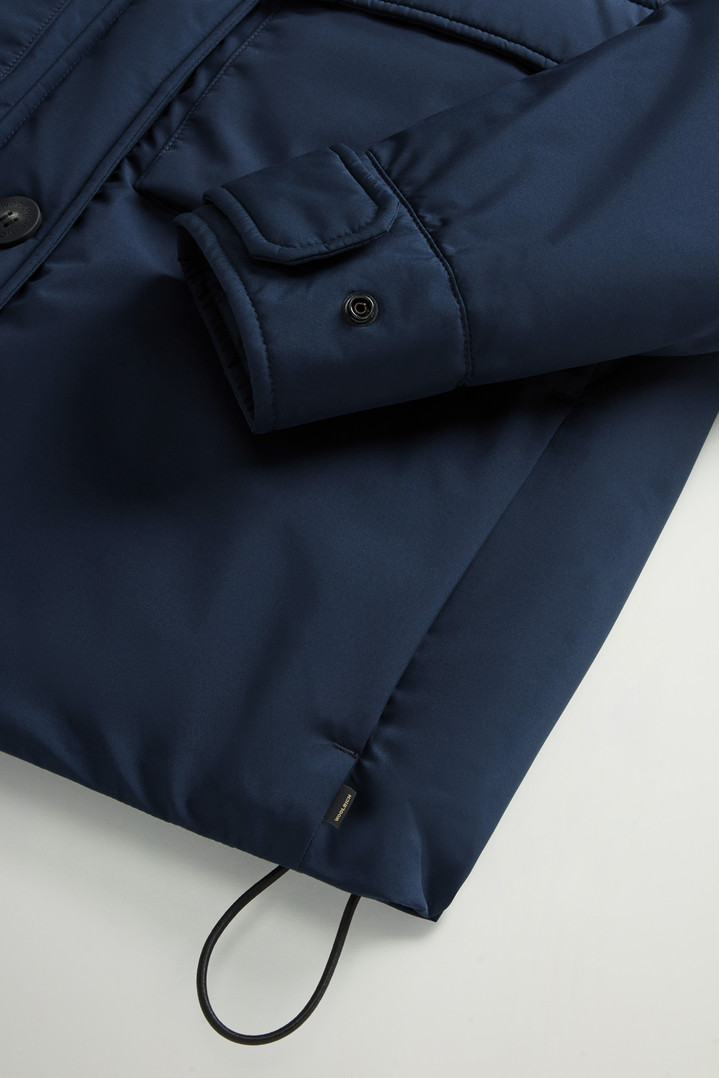 Cloud Jacket with Stand-Up Collar and Packable Hood Blue photo 7 | Woolrich