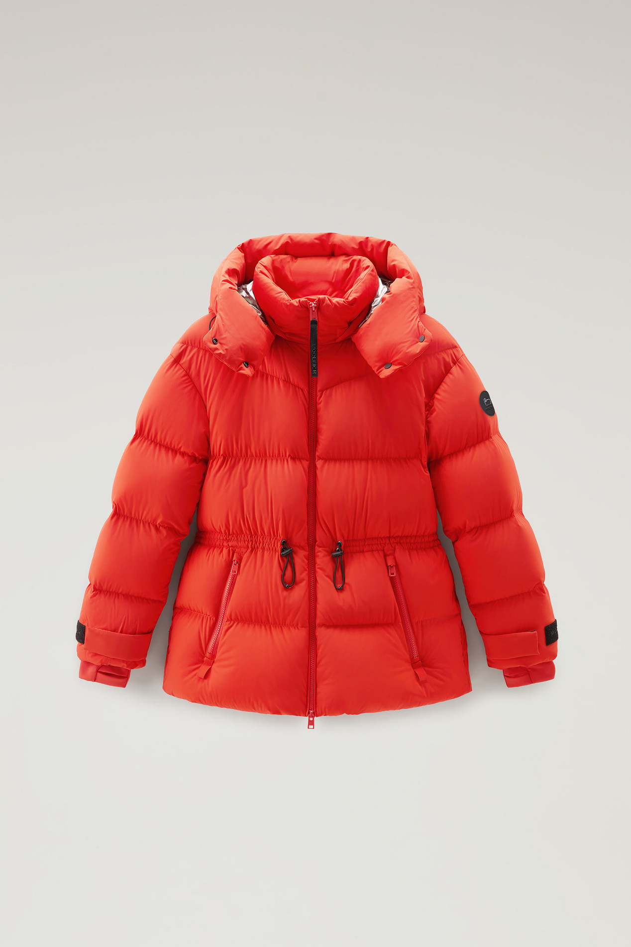 Stretch Nylon Down Jacket with Detachable Hood Orange photo 1 | Woolrich