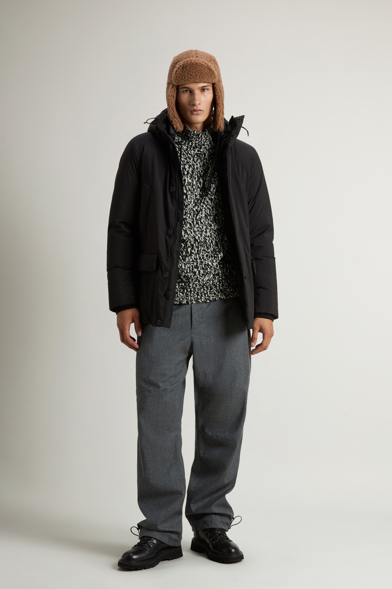 Cloud Arctic Parka with Hood Black photo 2 | Woolrich