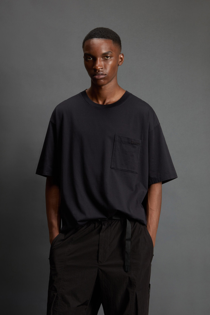 Pure Cotton T-Shirt by Todd Snyder Black photo 1 | Woolrich