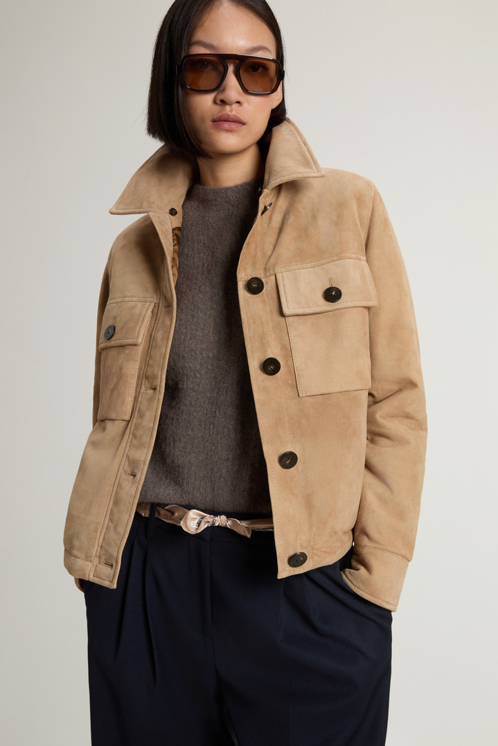 Padded Suede Jacket Beige photo 4 | Woolrich