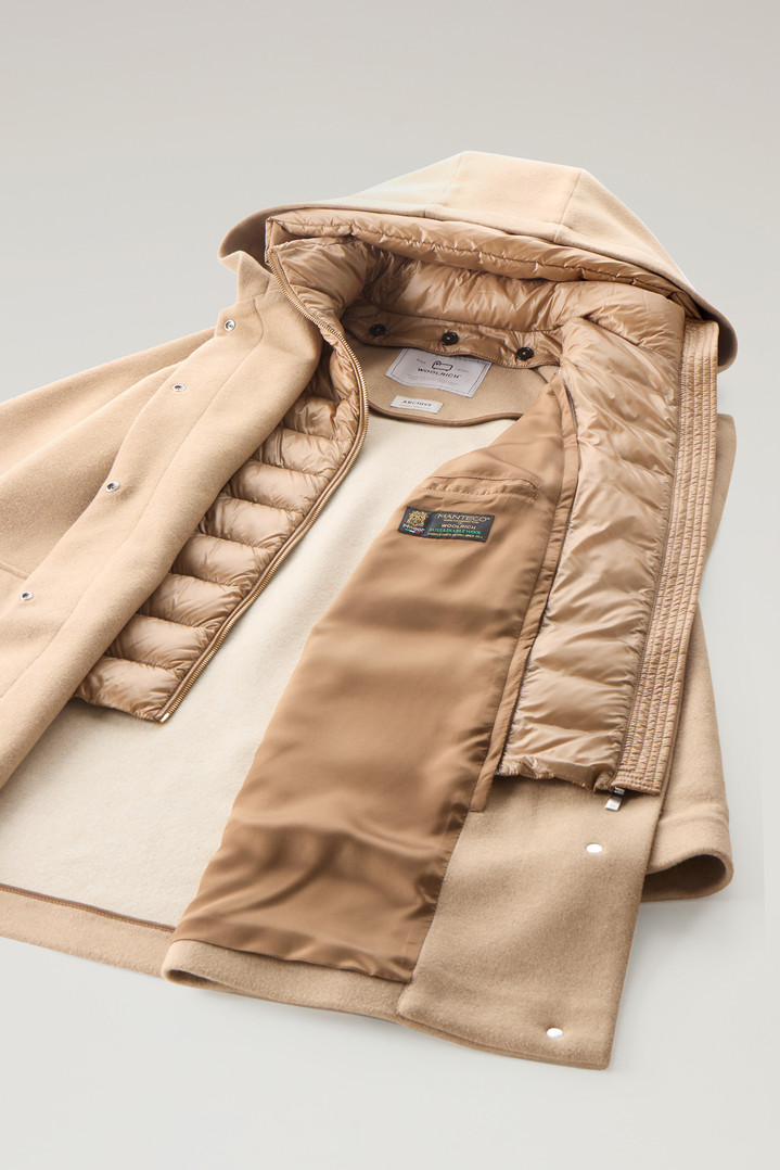 2-in-1 Sideline Parka in Manteco Recycled Wool Blend Beige photo 6 | Woolrich
