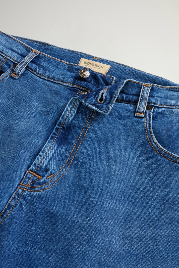 Five-Pocket Jeans in Stretch Cotton Denim Blue photo 4 | Woolrich