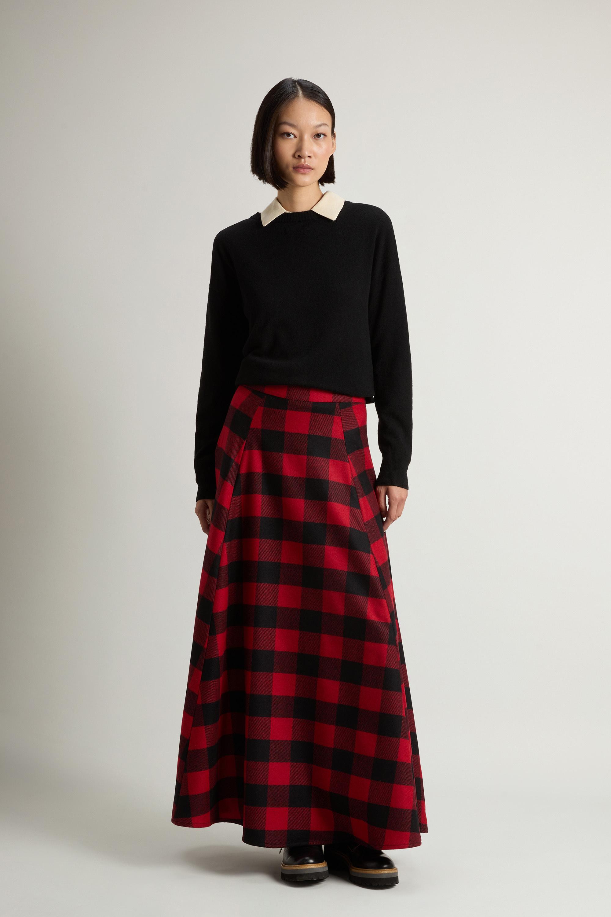 Skirt in Italian Wool Blend Red photo 1 | Woolrich