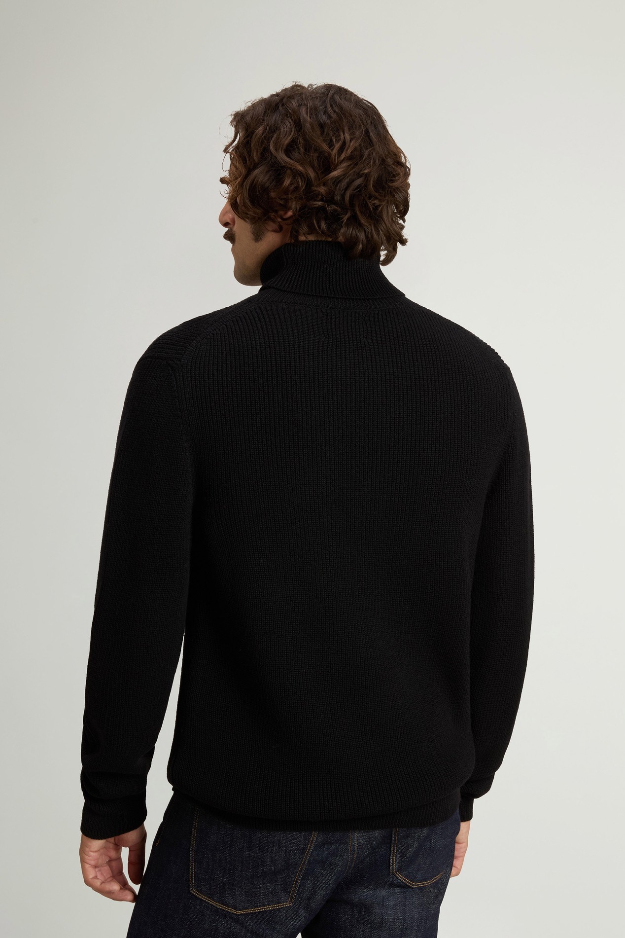 Coltrui van zuivere Merino-scheerwol Zwart photo 3 | Woolrich