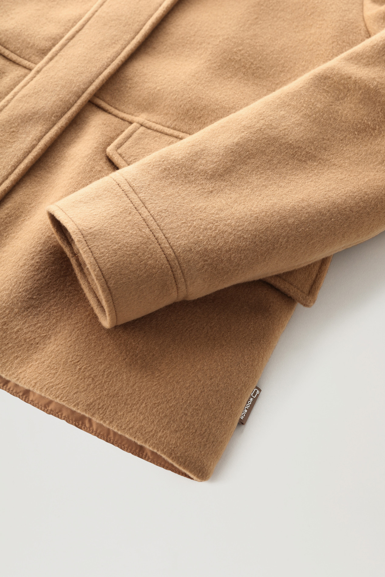 Kuna Jacket in Wool and Cashmere Blend Brown photo 3 | Woolrich