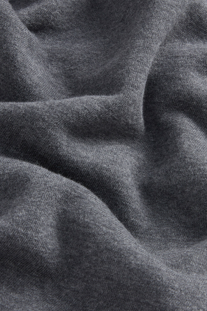 Hybrid Pure Cotton and Nylon Turtleneck Sweatshirt Gray photo 6 | Woolrich