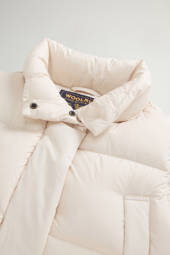 Quilted Vest in Microfiber with Stand-Up Collar White photo 2 | Woolrich