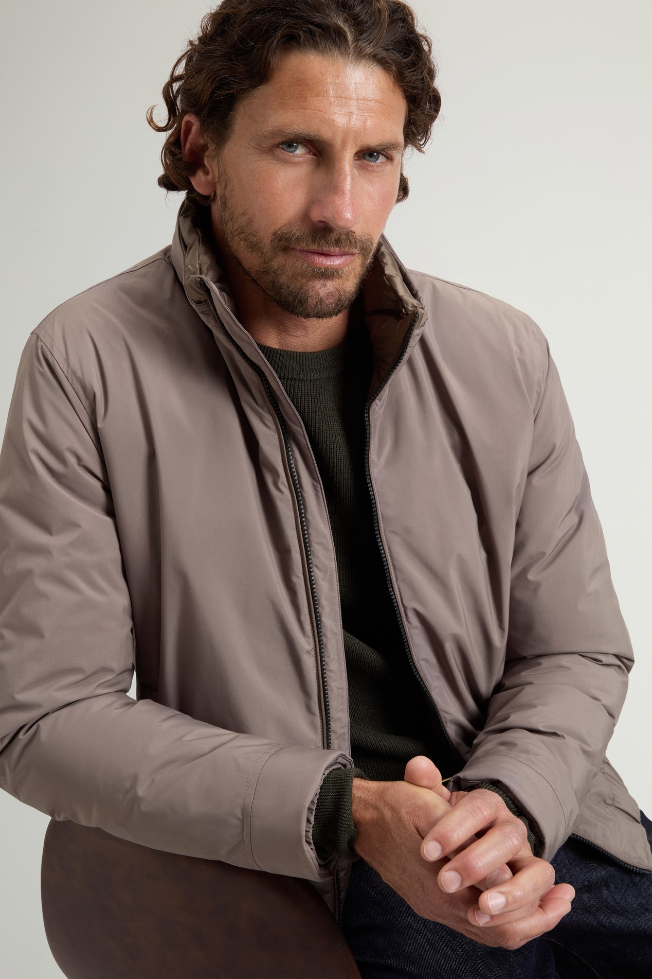 Padded Cloud Bomber Brown photo 4 | Woolrich