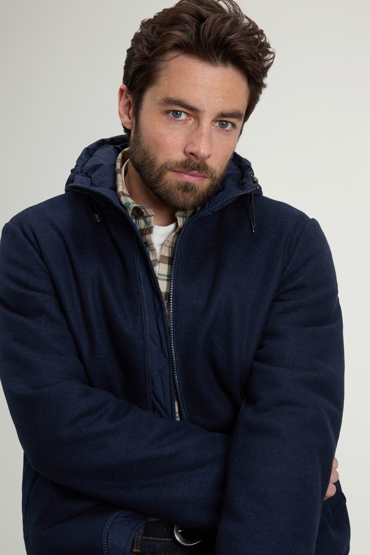 KNITTED WOOL PACIFIC JACKET Blue photo 4 | Woolrich