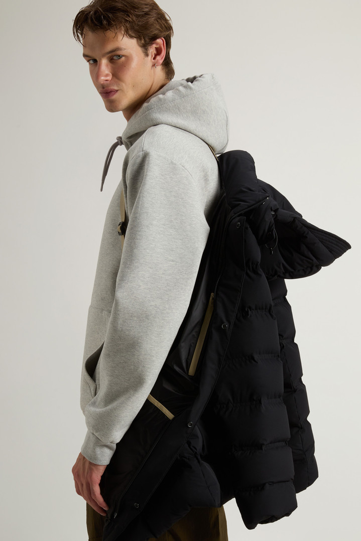 MATT STRETCH LONG PUFFER Black photo 5 | Woolrich