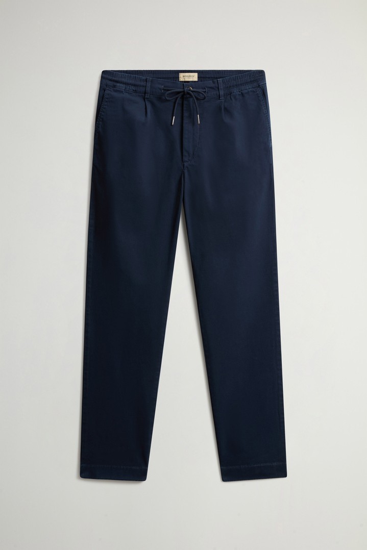 Garment-Dyed Milton Pants in Cotton Twill Blue photo 3 | Woolrich
