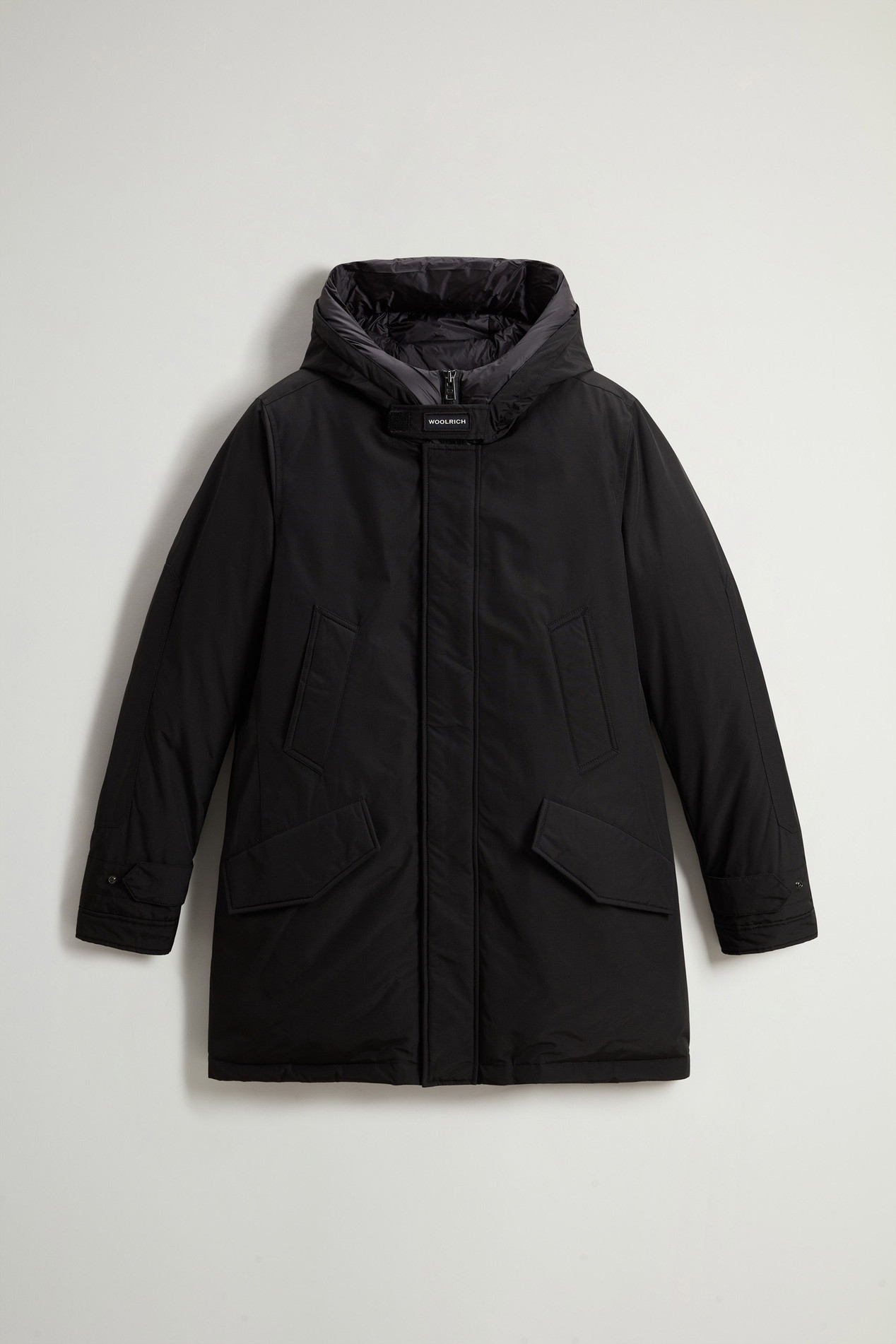 Polar Parka in Ramar Cloth with High Collar Black photo 1 | Woolrich
