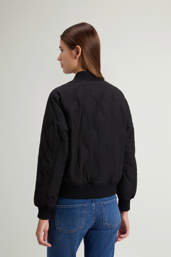Bomber Military en nylon brillant matelassé Noir photo 3 | Woolrich