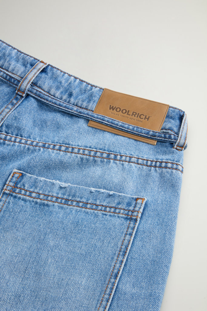 5 POCKET BELTED DENIM PANT Blue photo 7 | Woolrich