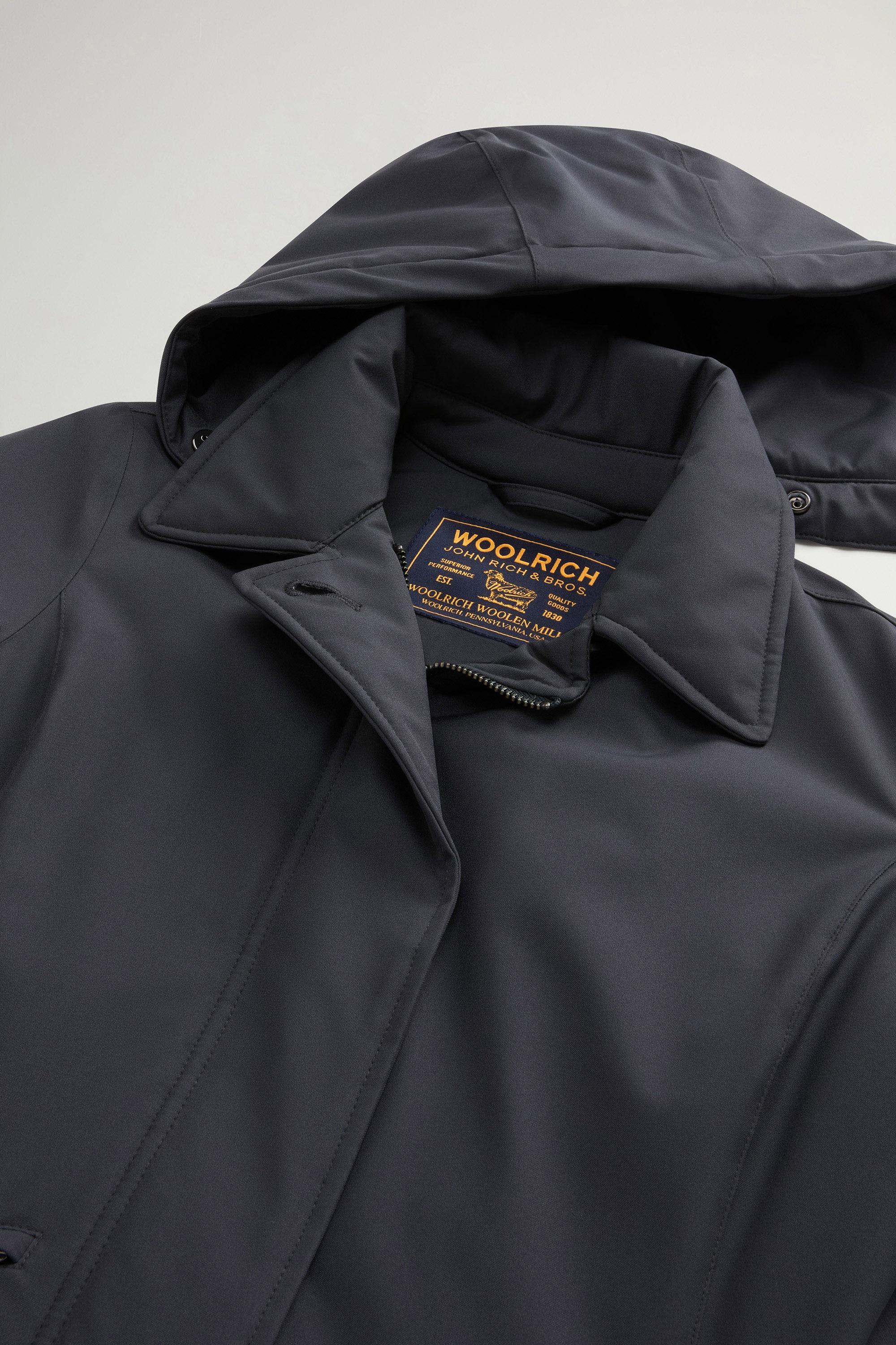 Manteau en Light Stretch à capuche amovible Gris photo 6 | Woolrich