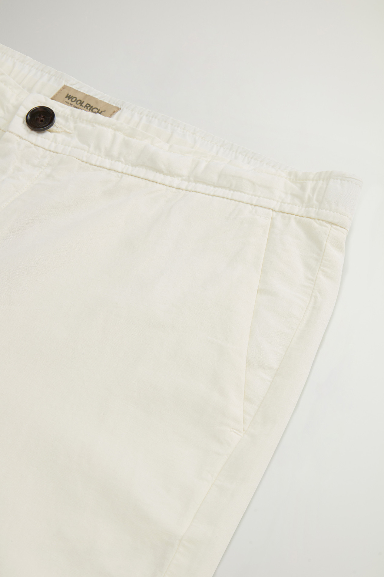 Garment-Dyed Cotton- and Linen-Blend Pants White photo 3 | Woolrich