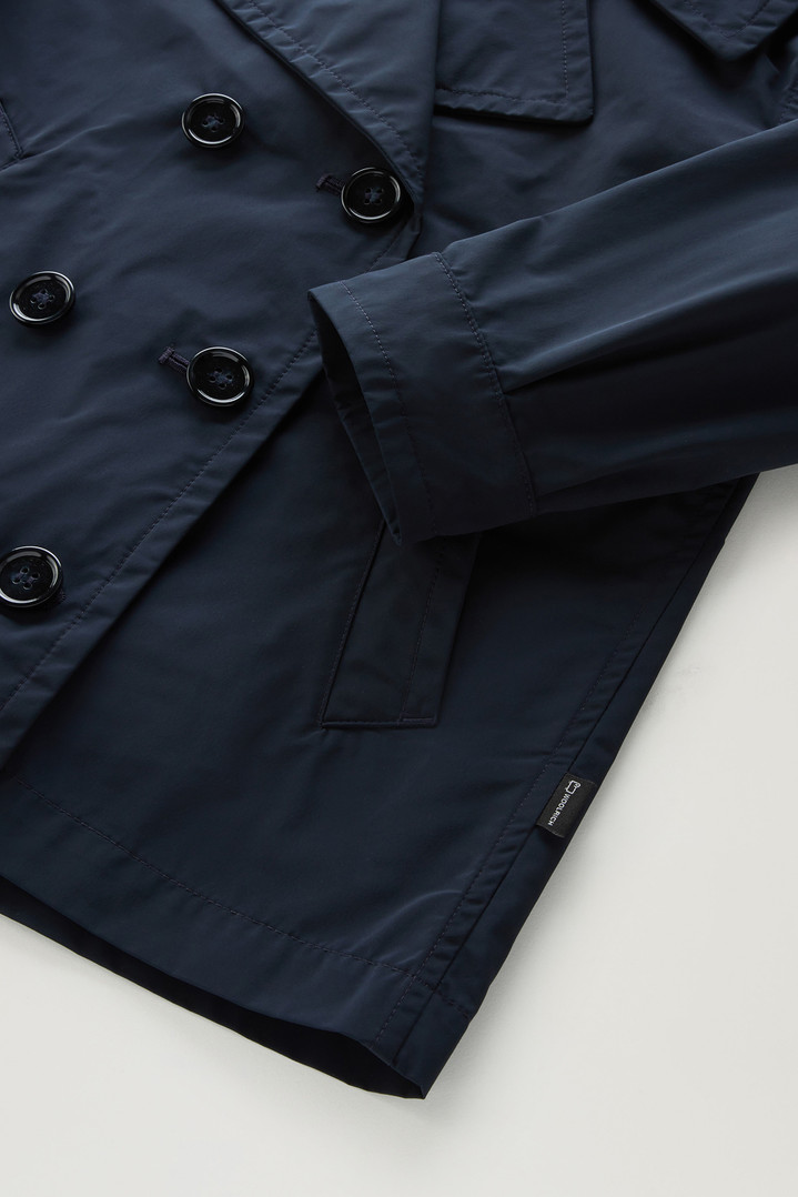 Girls' Summer Peacoat in Urban Touch Blue photo 4 | Woolrich