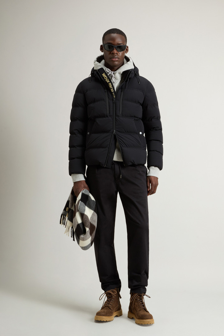 MATT STRETCH PUFFER JACKET Black photo 2 | Woolrich
