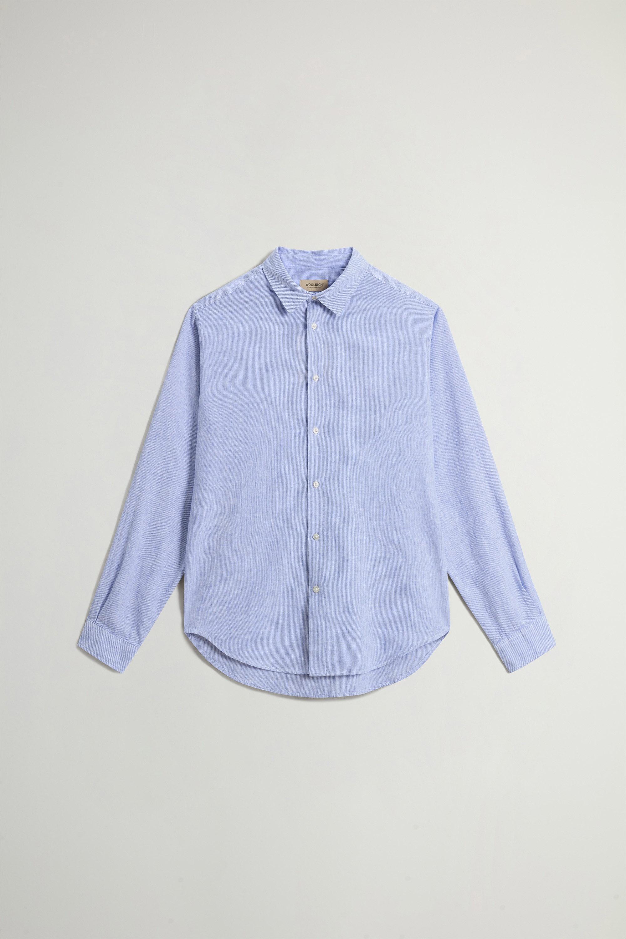 LINEN SHIRT YD Blue photo 5 | Woolrich