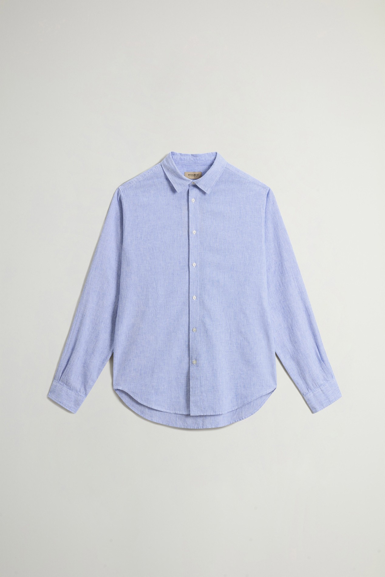 LINEN SHIRT YD Blue photo 5 | Woolrich