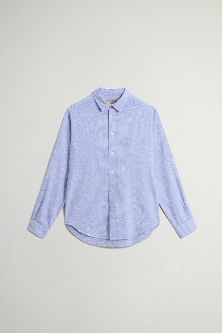 LINEN SHIRT YD Blue photo 5 | Woolrich