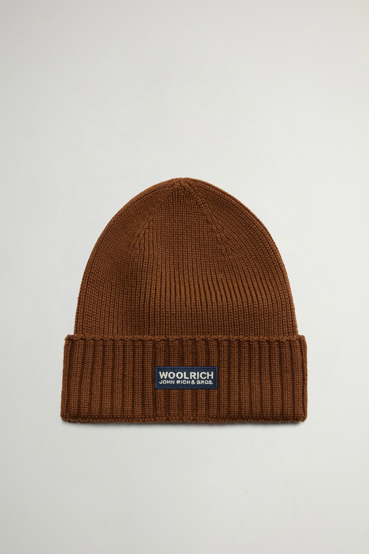 Muts van ribgebreide zuivere Merino-scheerwol Bruin photo 2 | Woolrich